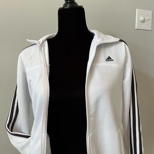 Adidas White Track Jacket